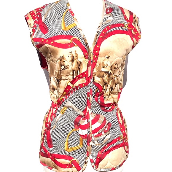 ESCADA SPORT / Equestrian Quilted Vest / SZ M - Picture 1 of 12